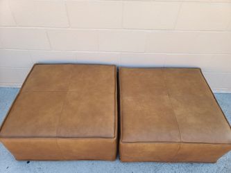 Joybird ottoman leather deals