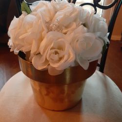 GORGEOUS Designer Monica Forster 6" Brass Planter.
