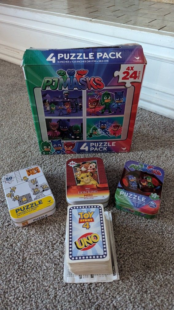 Puzzles And Toy Story 4 Uno Game