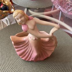 Pink Dancing Lady 1940 Planter