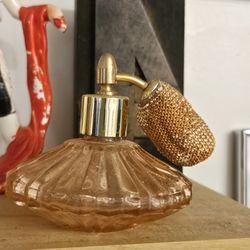 Vintage Midcentury Very Old Glass Perfume Bottle