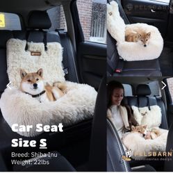 New Dog Car Bed  Comes With A Saftey Leash Color: Beige 