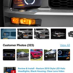 Ford Mustang 05-09 Smoked Headlights For Sale