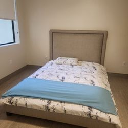 Queen Bed Frame With Headboard 