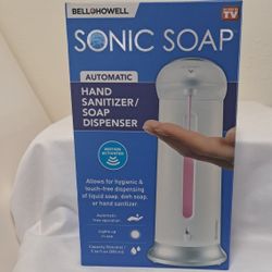 Sonic Soap Automatic Soap/Hand Sanitizer New