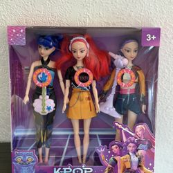 KPop Dolls With Music 3pc Set 