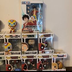 Funko Pops And Luffy Action Figure 
