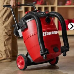 Bauer 16 Gal Wet/dry Vac W/Cart