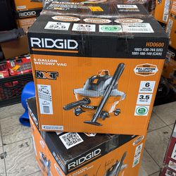 Ridgid 6 gallon wet and dry vacuum
