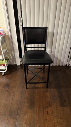 2x Black Bar Chair
