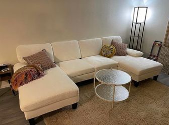 Beige Sectional Couch