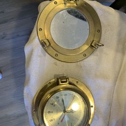 Clock And Mirror Portholes