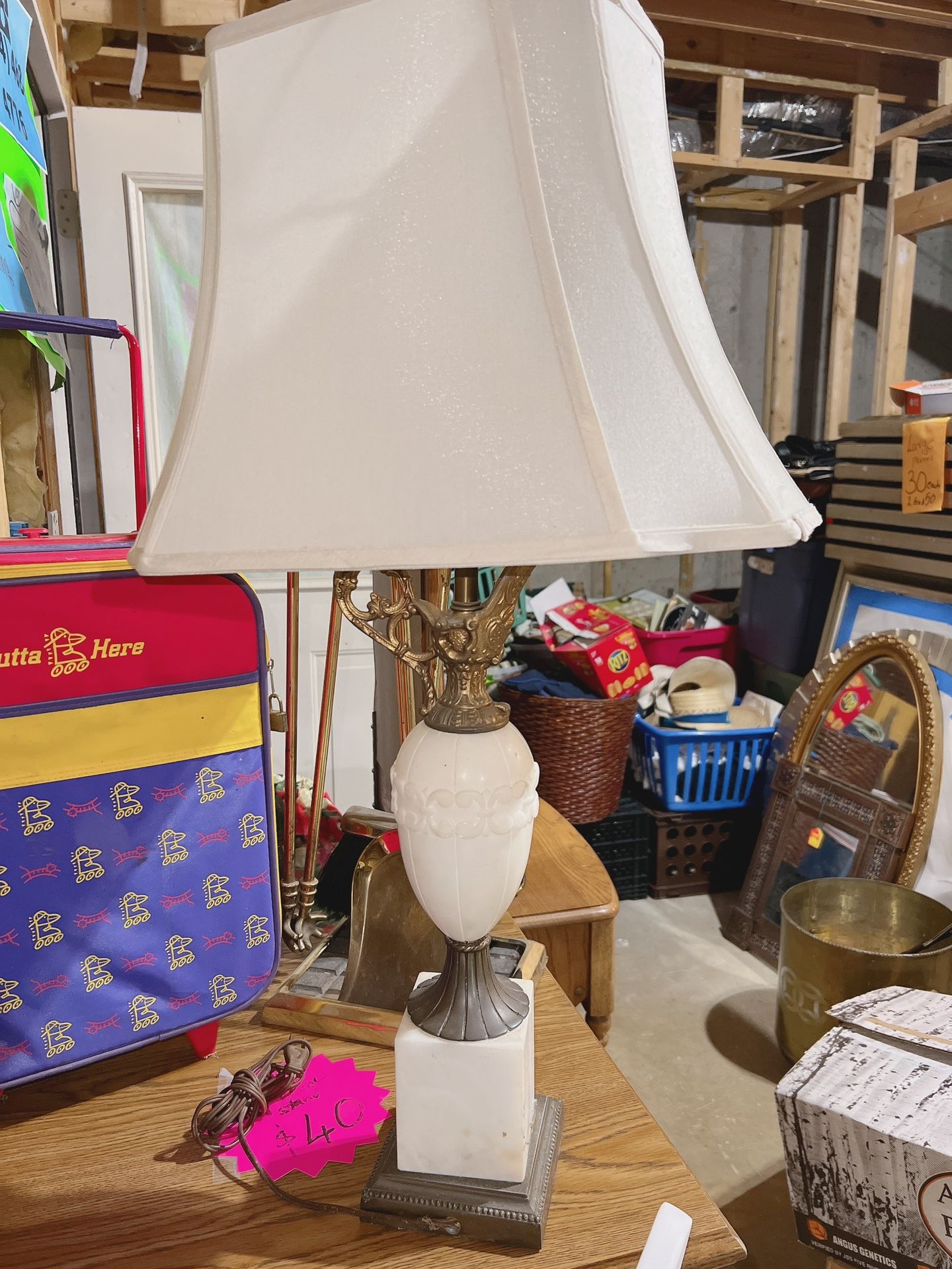 Vintage Lamp With Shade