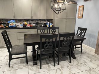 dining room table and chairs