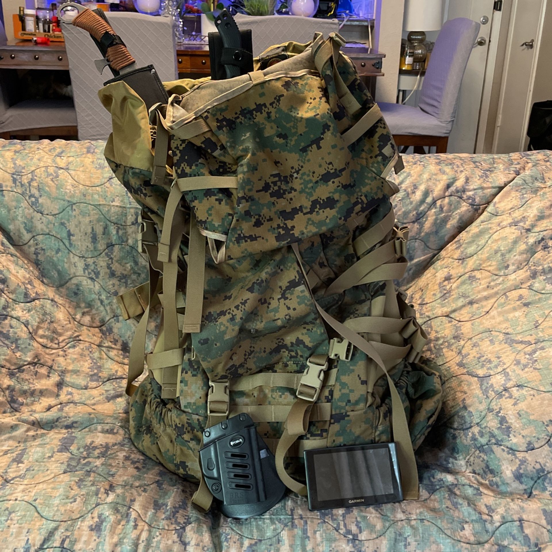 USMC Main Pack, Garmin GPS Navigation and a few other things for Sale