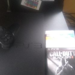 PS3 With Controller And 3 Games