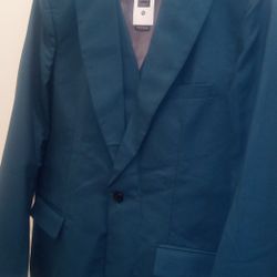Dark Blue 3pc Suit Set By WangYue Clothing Co.