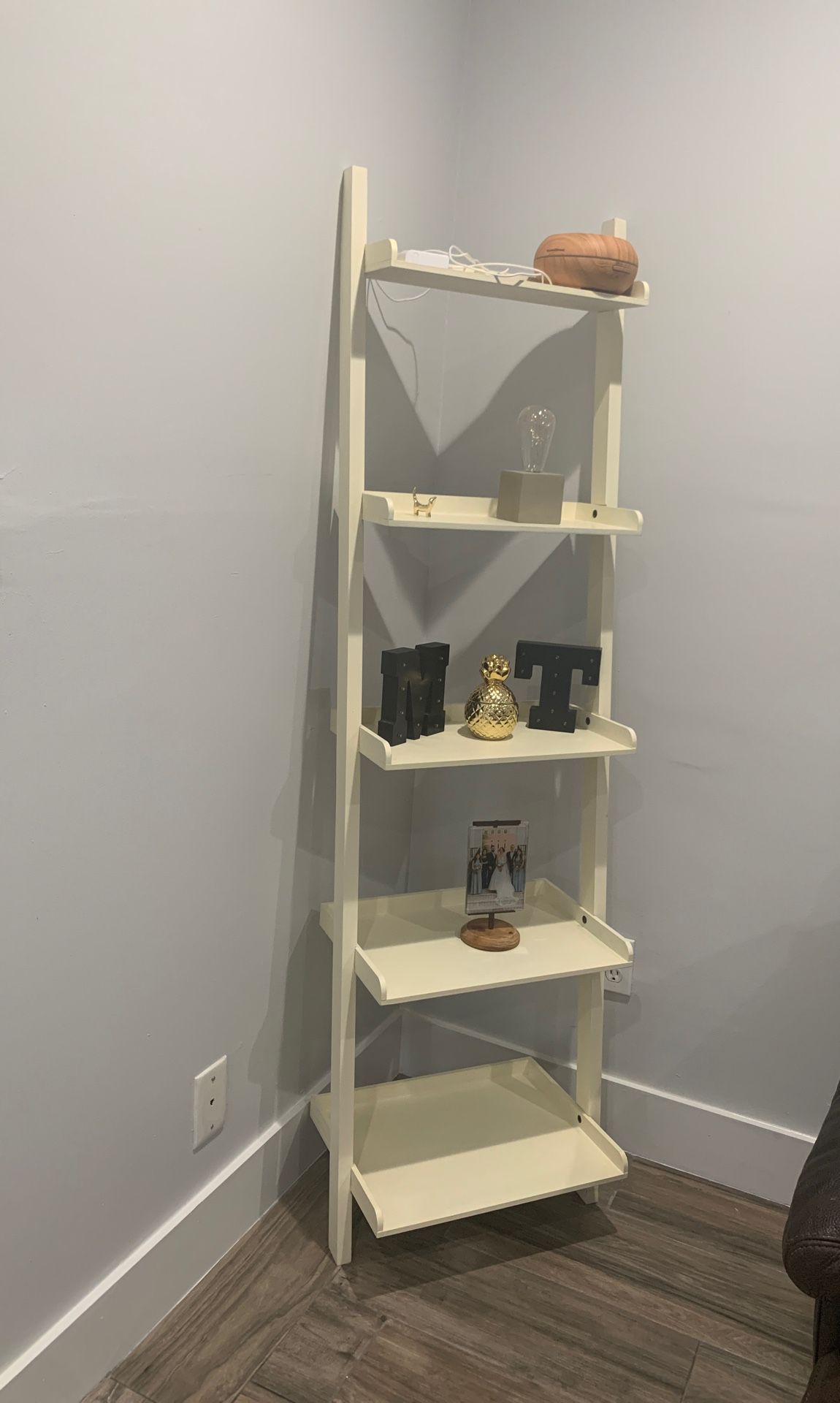 Cream shelf for any room (can paint to match your decor)MUST SELL