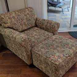 Bassett Armchair with Ottoman