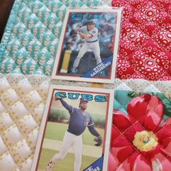 Chicago Cubs 1988 Topps Baseball Cards Lot 