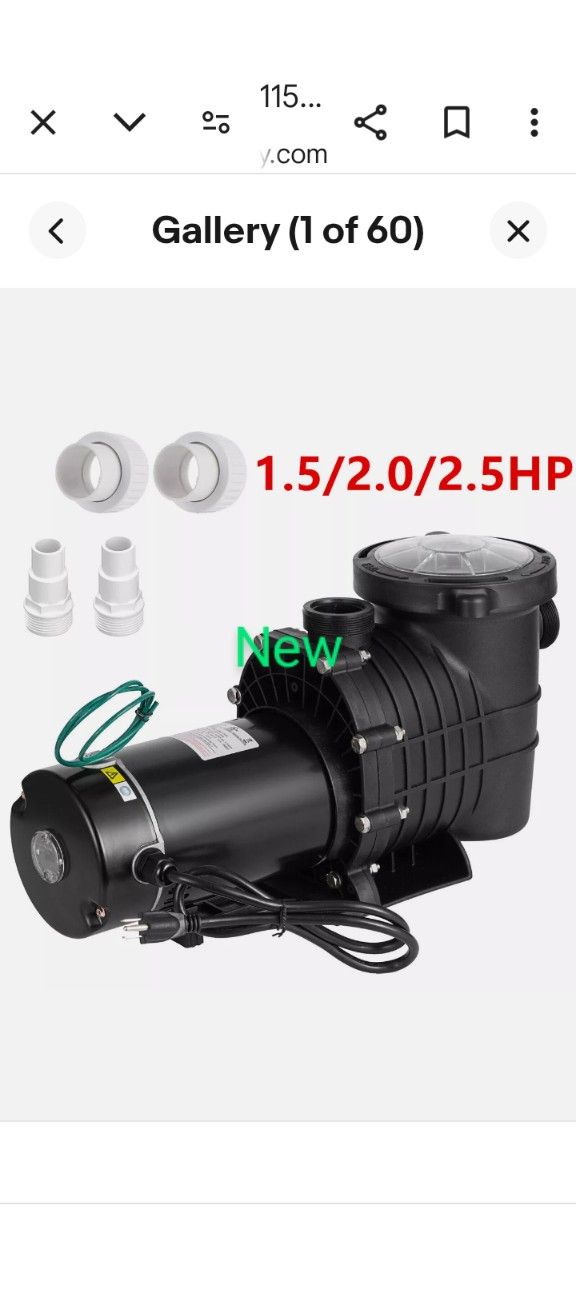 Swimming Pool Pump/Jacuzzi /Pond