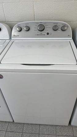 Whirlpool Top Load Washer & Dryer Set – Deep Water, Auto Dry, White