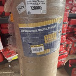 QEP 200 sq. ft. 4 ft. Wide x 50 ft. Long x 6mm Thick Natural Cork Sound Dampening Underlayment Roll