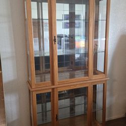Cabinet Lighted Glass Panes