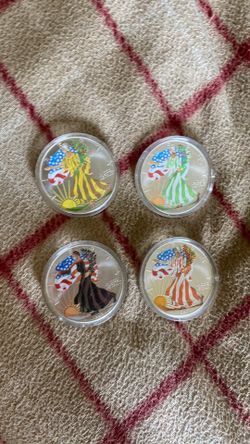 1999 American Eagle Colorized 4 Coin Set