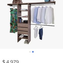 Wardrobe Closet Garment Rack Clothes Rack