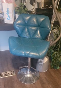 Teal Blue Counter Chairs