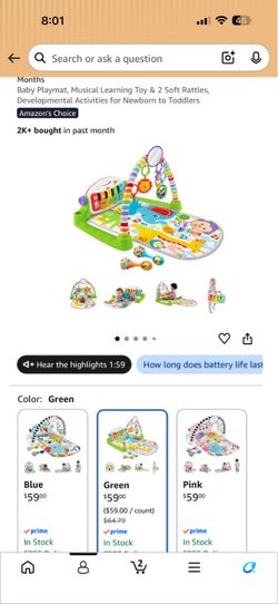 Brand New Fischer Price Kick&Play Piano Gym