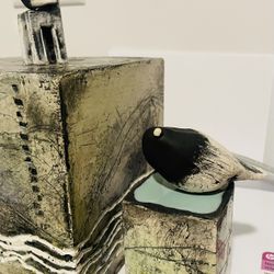 Ceramic Crow 2 Pc