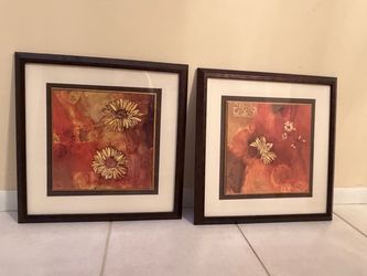 Set of 2 Flower Frames