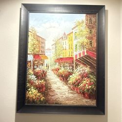 Large Signed Oil Painting 