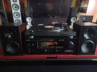 YAMAHA HTR 5860 7.1 AV RECEIVER, SONY TURNTABLE, KLIPSCH WB14 SPEAKERS AND SUBWOOFER $950 FINAL PRICE READ DESCRIPTION