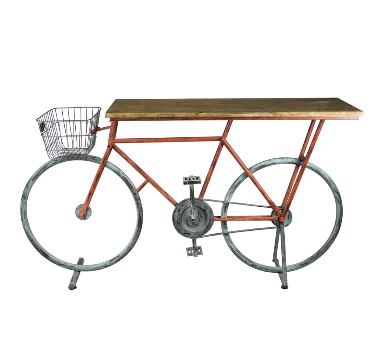 Bicycle Console Table Antique