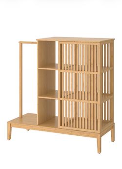 IKEA Bamboo Open Wardrobe (NORDKISA Assembled + Excellent Condition) - $125