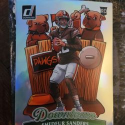 2025 Donruss Shederu Sanders DOWNTOWN rookie oversized