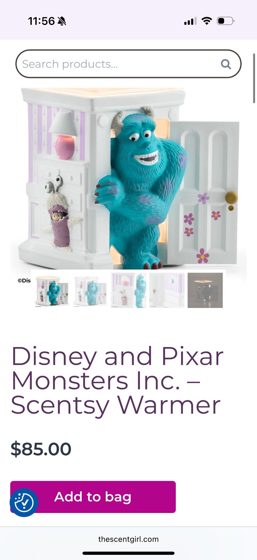 Disney Monsters Inc Candle Warmer Kids