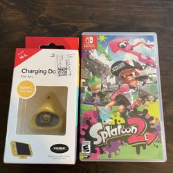 Splatoon 2 And Charging Dock For Nintendo Switch 