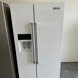 KitchenAid Fridge Side By Side White