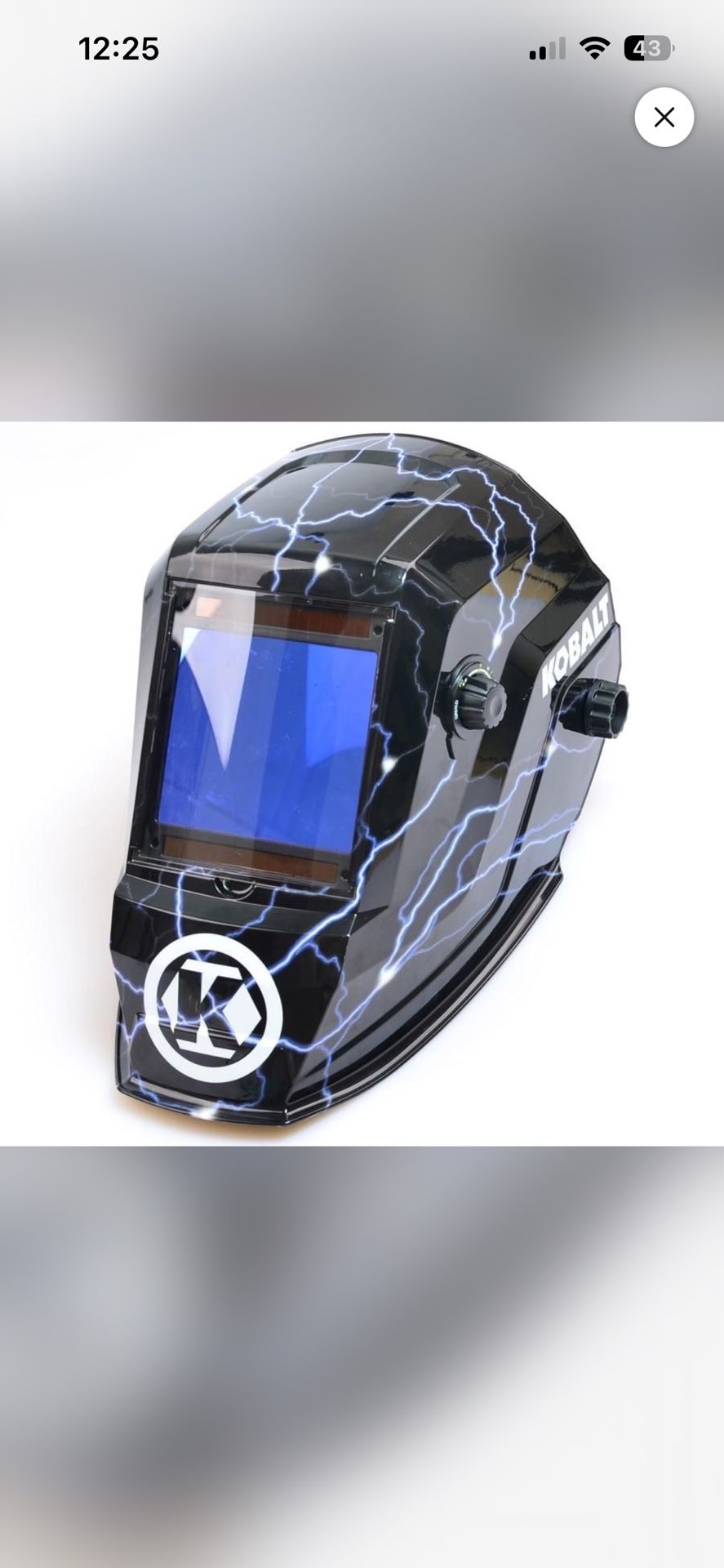 Kobalt Auto Welding Helmet