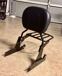 Brand New Sissy Bar Luggage Rack - fits Harley Fatboy Special Low 2010-2017