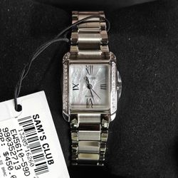 Citizen Ladies Eco-Drive EW5610-59D Silver Tone Watch