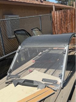 Rzr pro r 2023 roll cage with windows on the front and back