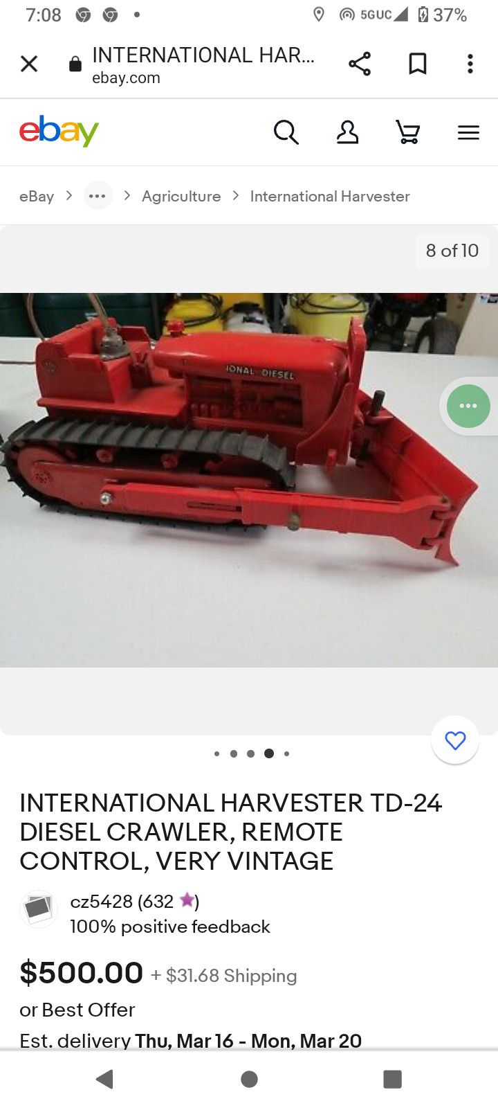 International Harvester TD Crawler Dozer