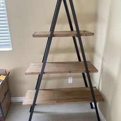 3 Tier Ladder Bookshelf A Frame 