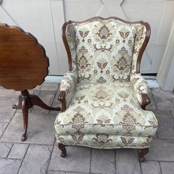 Antique Chair and Table 