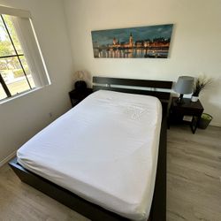 IKEA Malm Queen Bed + IKEA Slats
